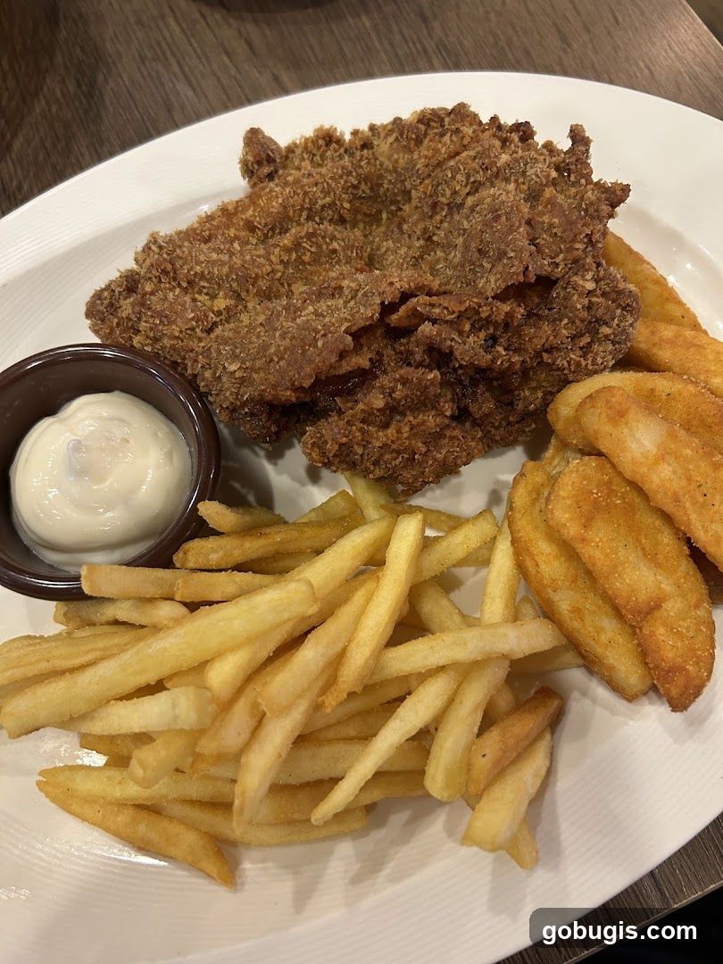 Fried Chicken with Fries