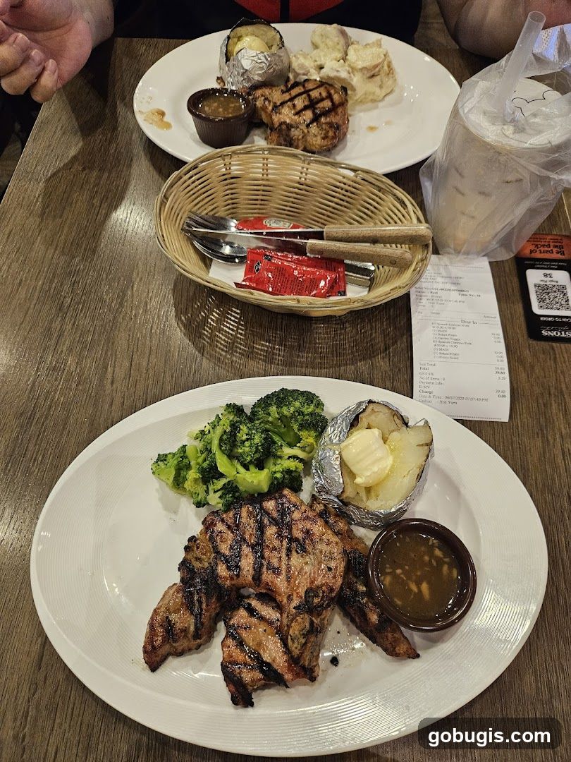 Grilled Pork Chops with Sides