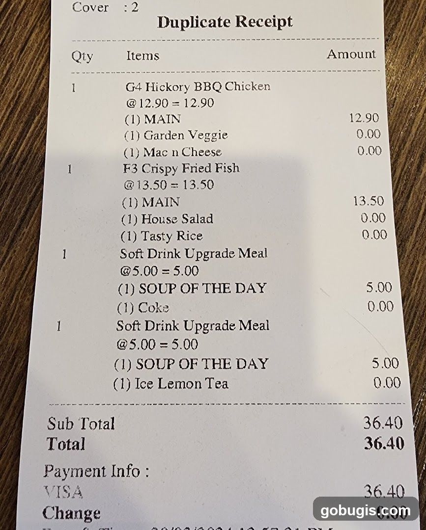 Duplicate Receipt