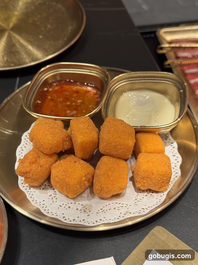 Fried Bites with Dipping Sauces