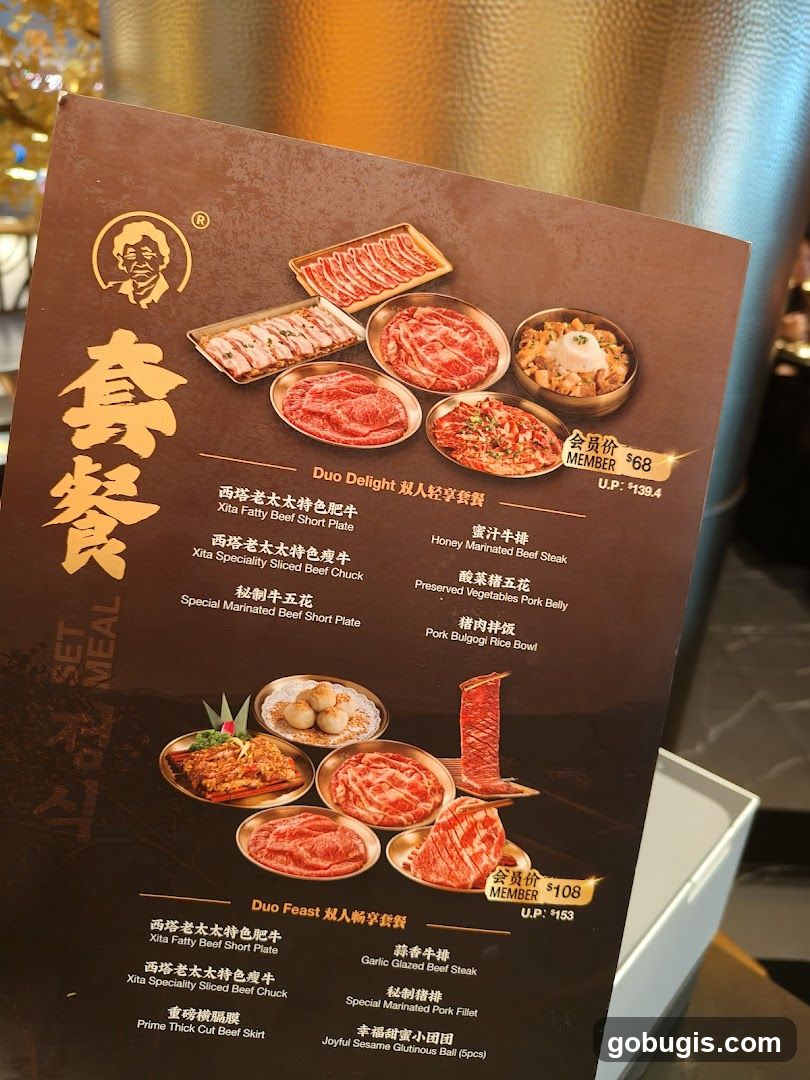 Set Meal Menu