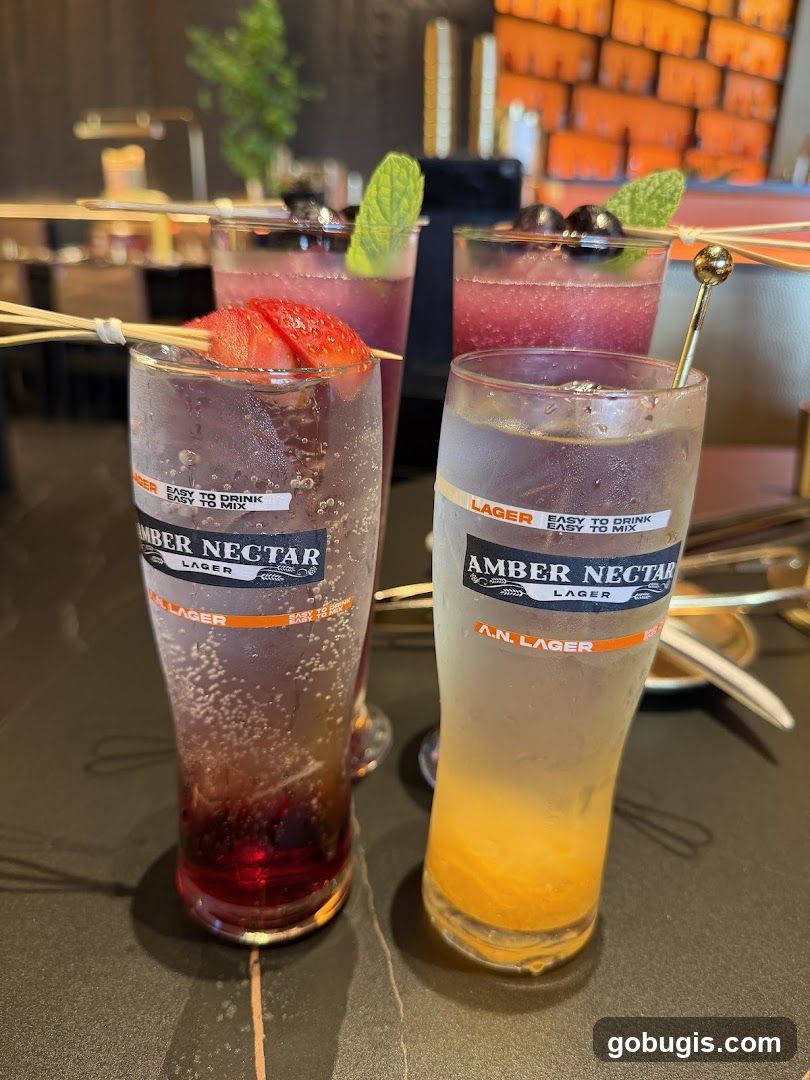 Four Drinks on a Table