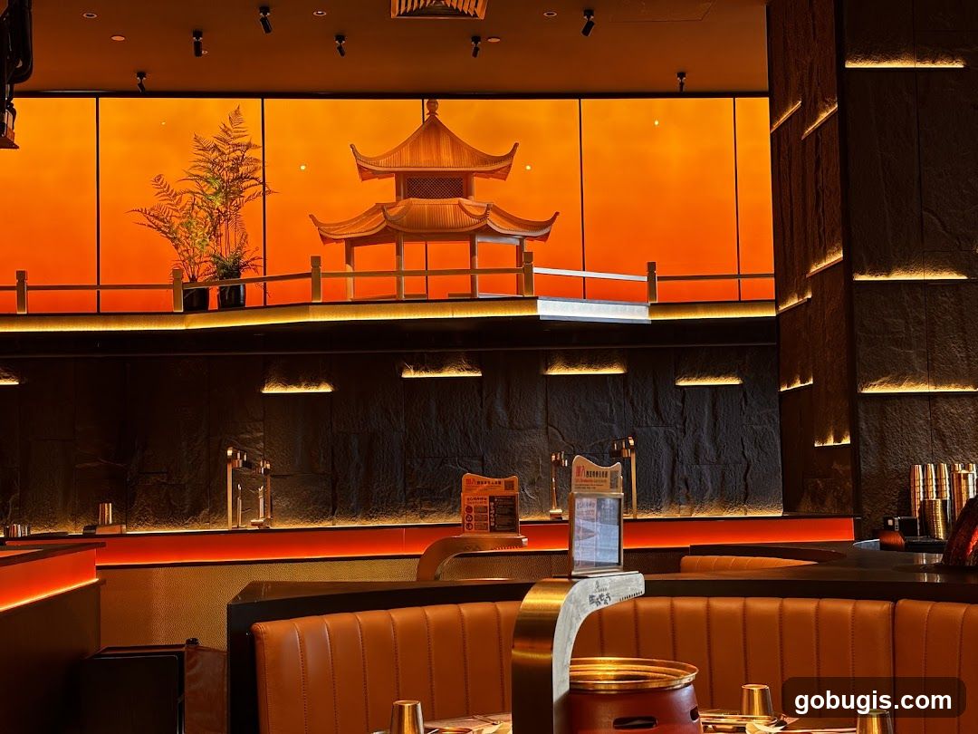Restaurant Interior with Asian Decor