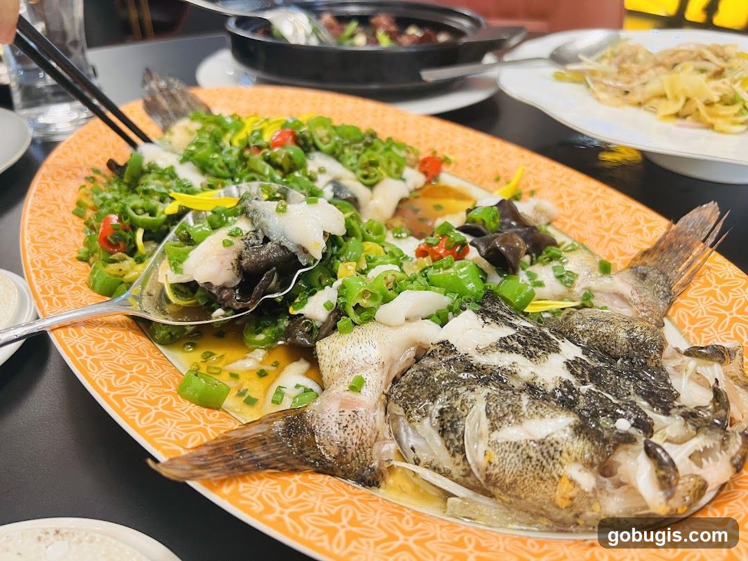 Steamed Fish with Peppers