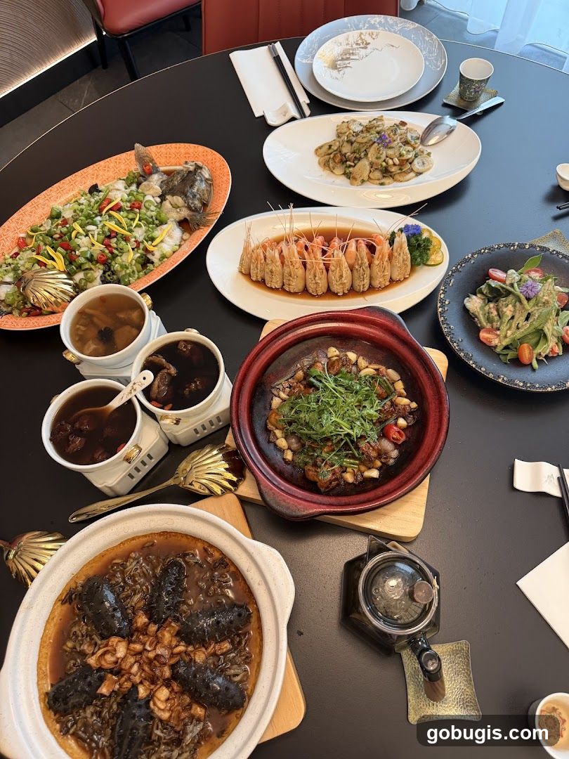 Table Setting with Assorted Dishes