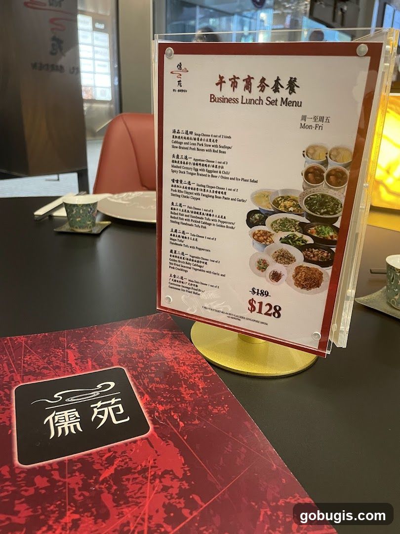 Business Lunch Set Menu
