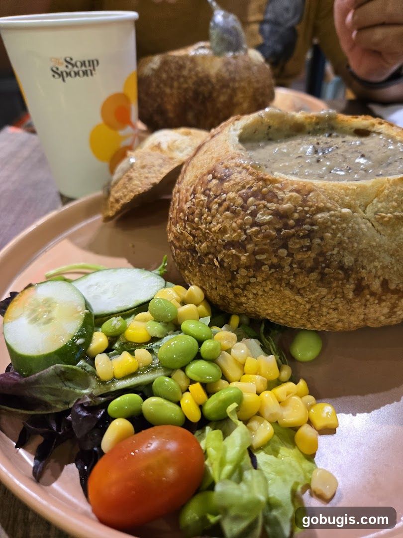 Soup in Bread Bowl