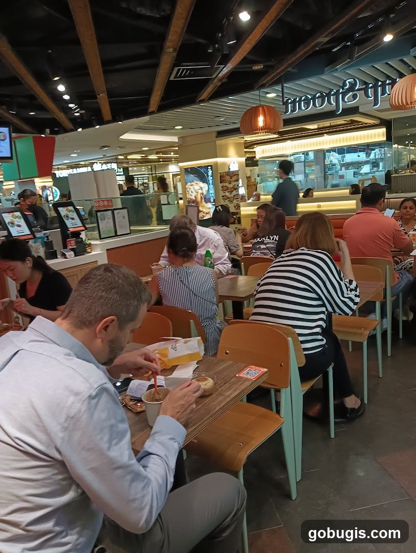 Diners at a Food Court