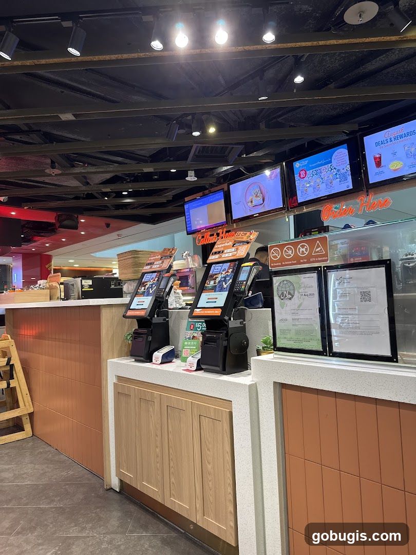 Self-service kiosks and digital menu boards
