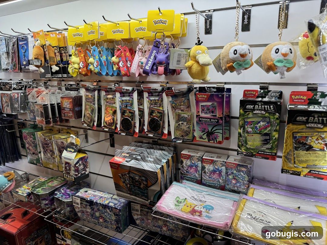 Pokemon Merchandise Display