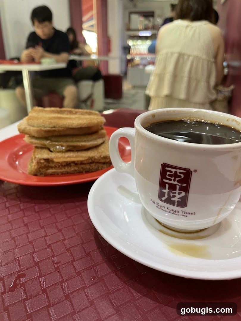 Coffee and Kaya Toast