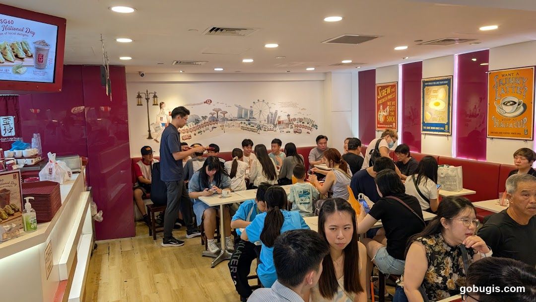 Restaurant Interior with Patrons