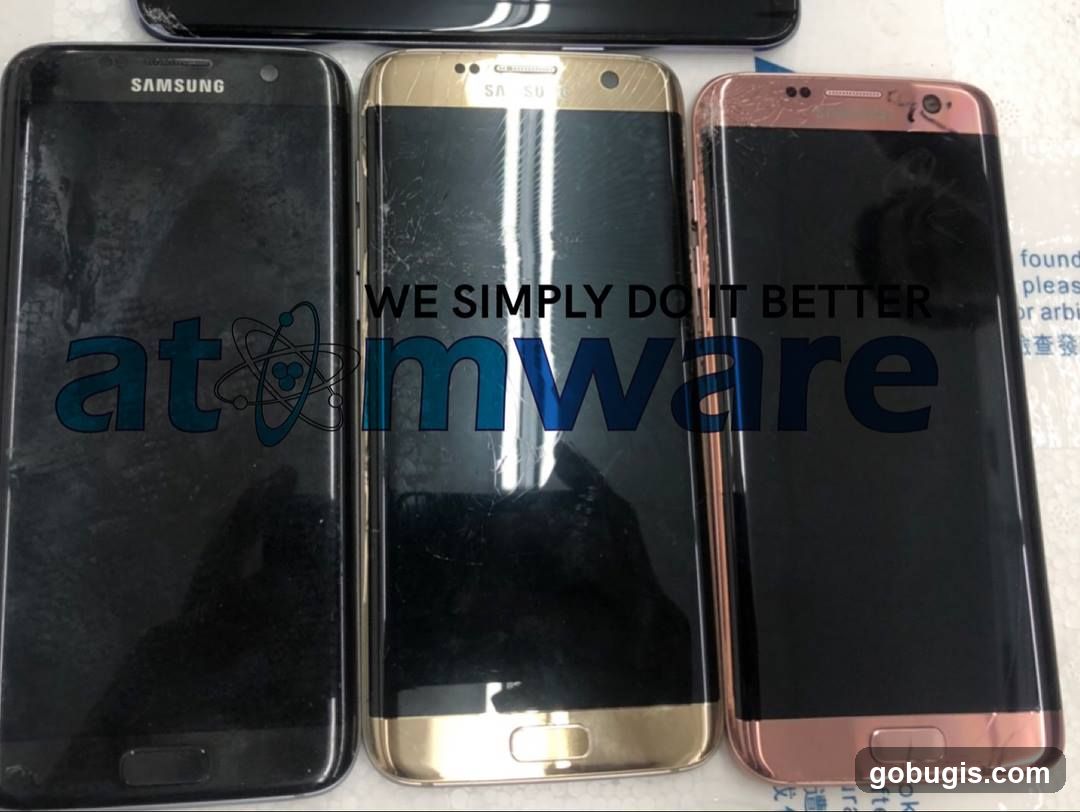 Three Samsung phones