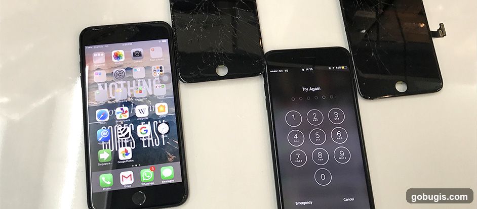 Damaged iPhone Screens and a Locked iPhone
