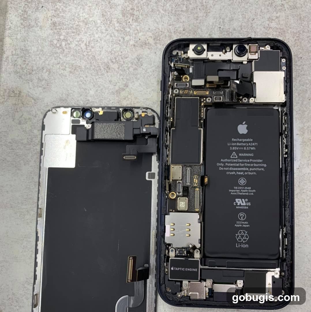 Disassembled iPhone