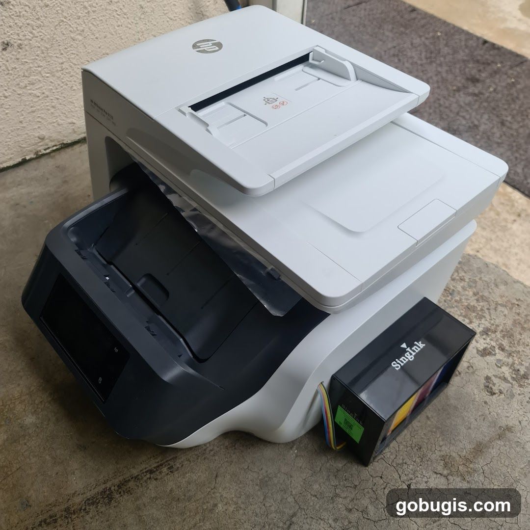 HP Printer with Ink Cartridges