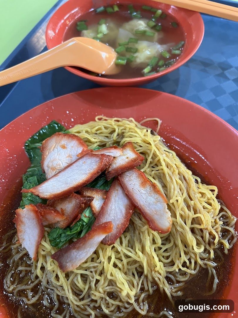 Noodles with Char Siu and Wonton Soup