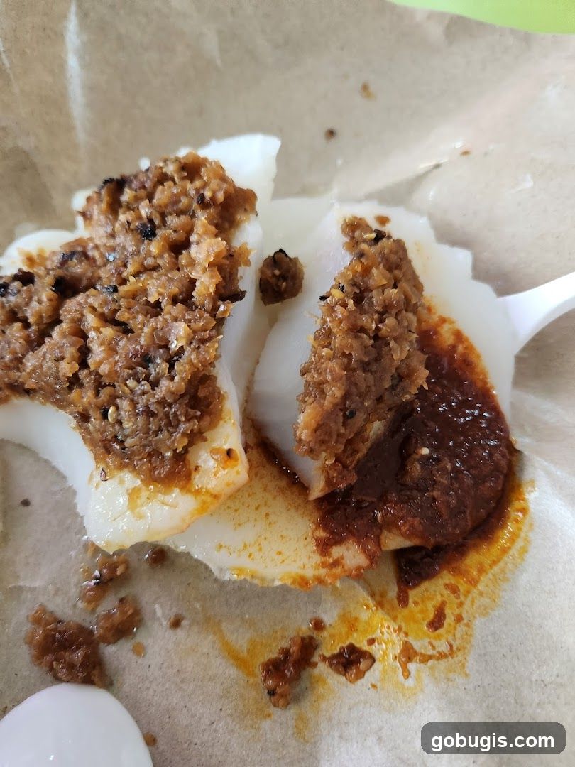 Rice cakes with savory topping