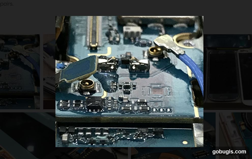 Close-up of electronic components