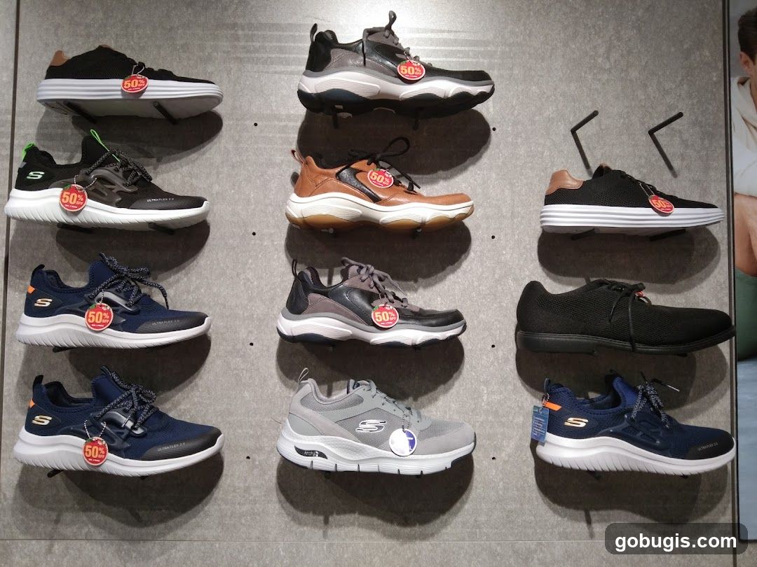 Skechers Shoes Display