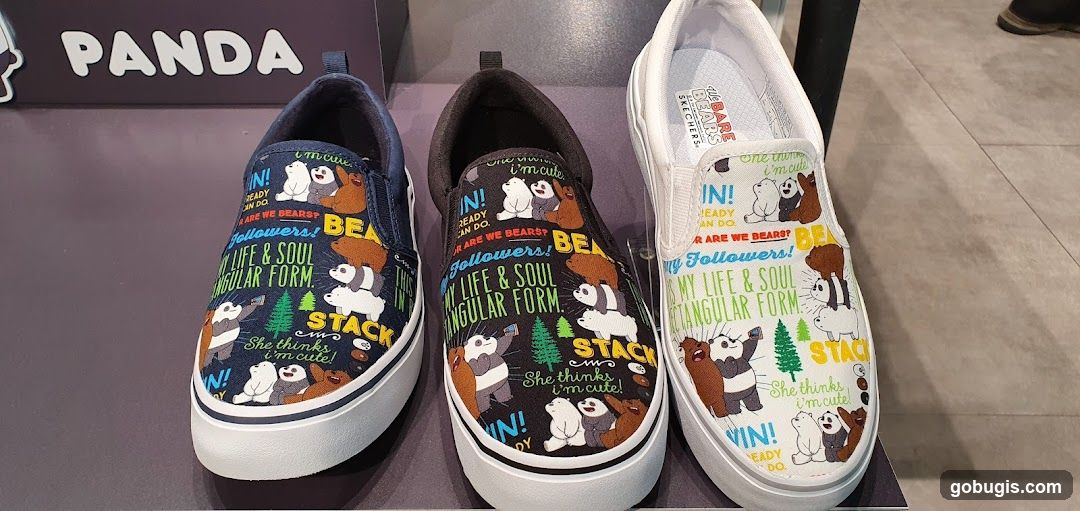We Bare Bears Slip-On Shoes
