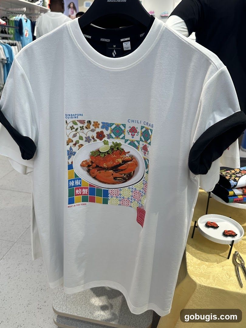 T-shirt with Chili Crab Graphic