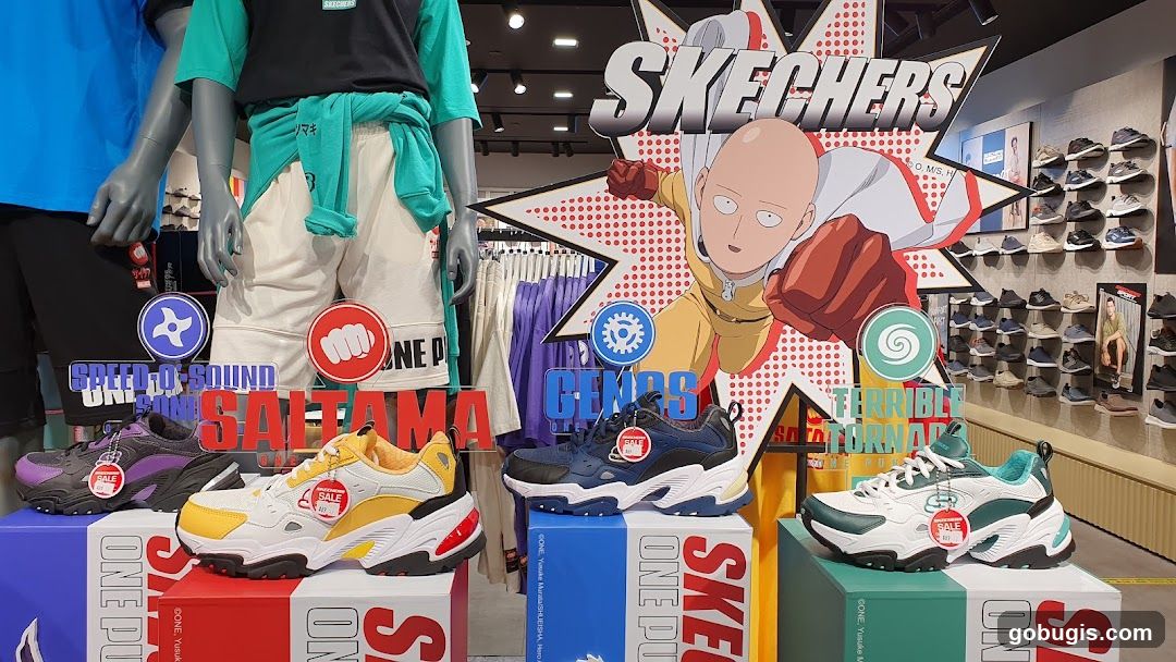 Skechers x One-Punch Man Collaboration Display