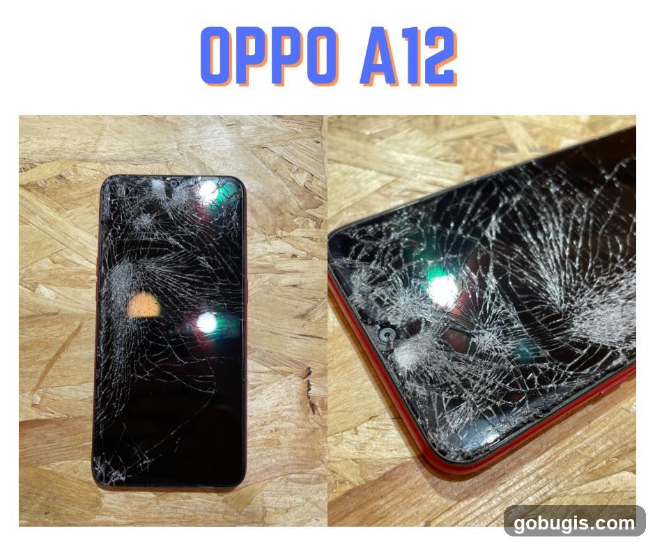 Oppo A12 Cracked Screen