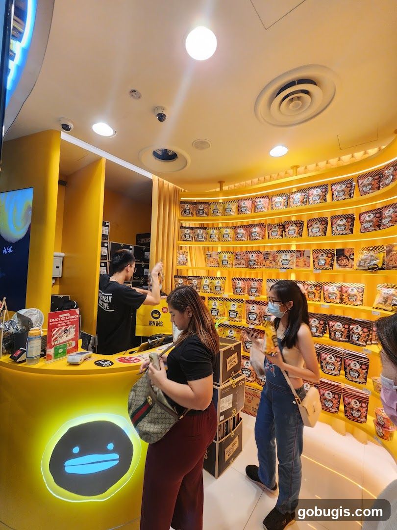 Snack shop interior
