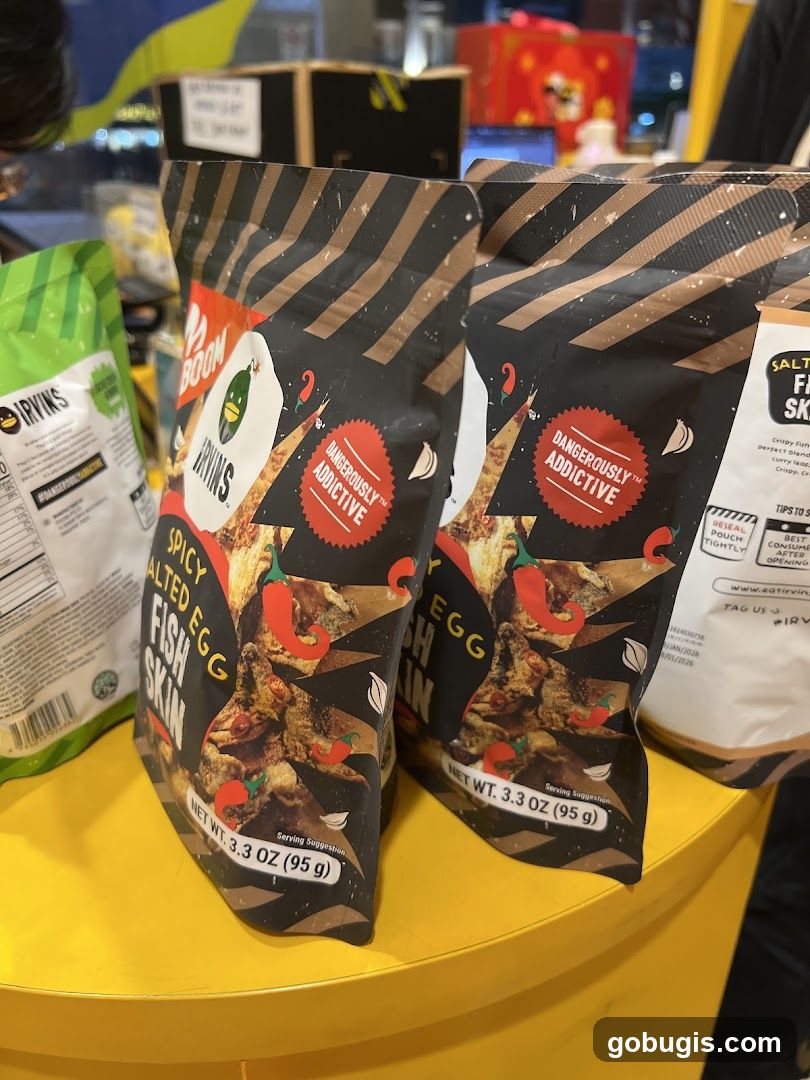 Irvins Spicy Salted Egg Fish Skin Snacks