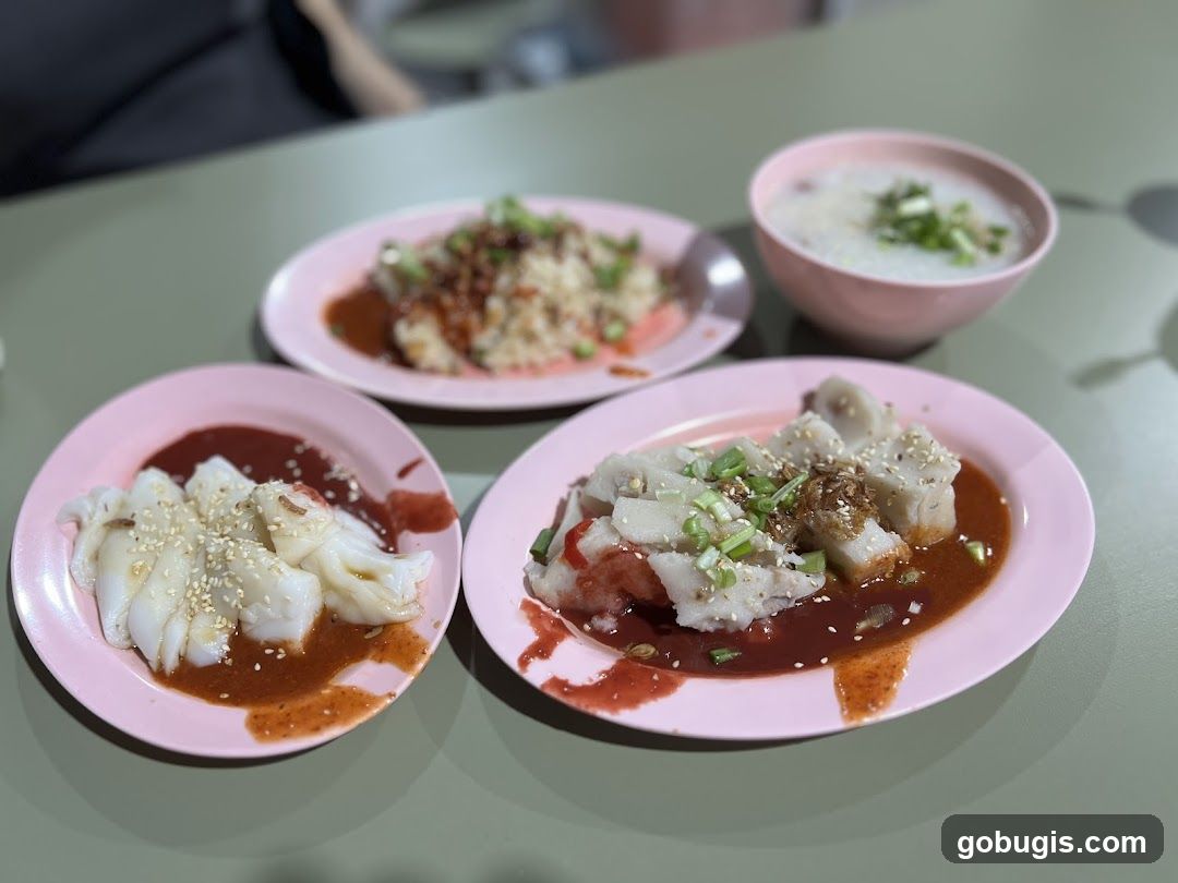 Dishes on a table