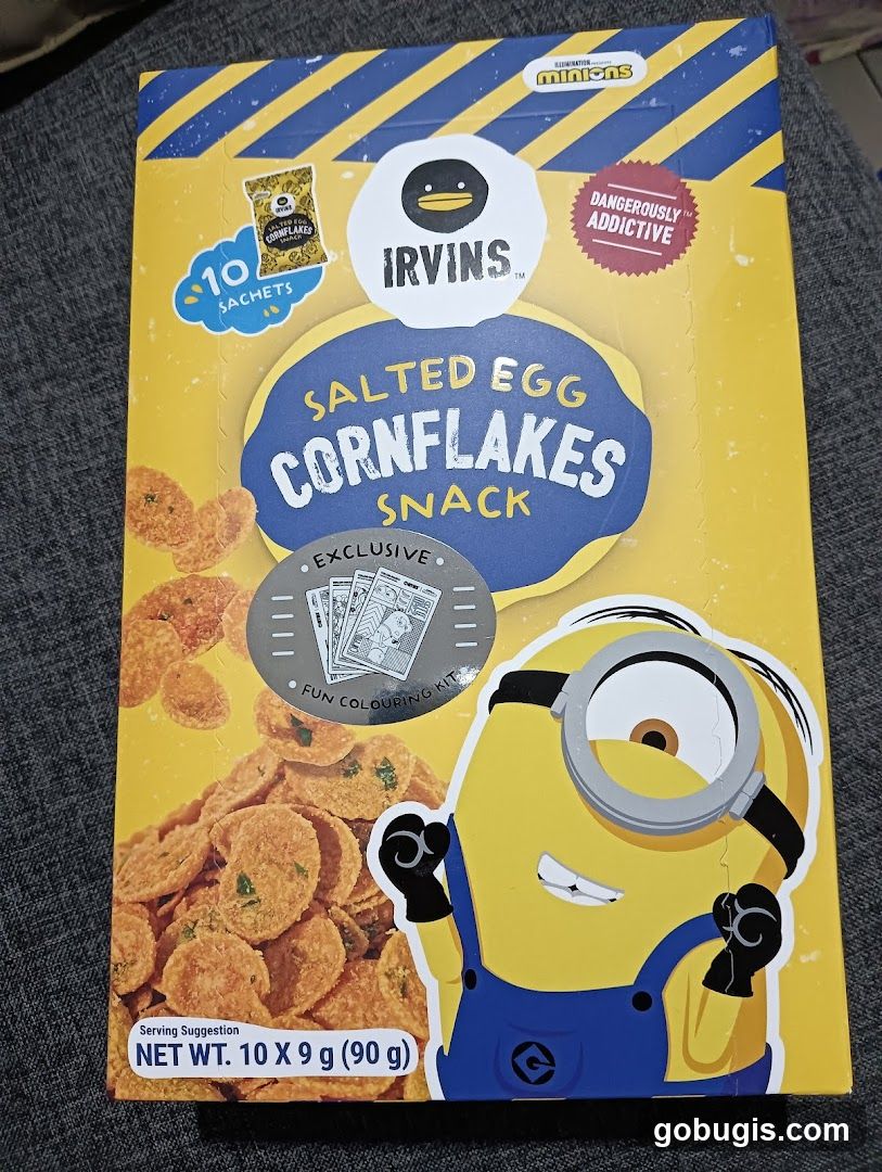 Irvins Salted Egg Cornflakes Snack Box