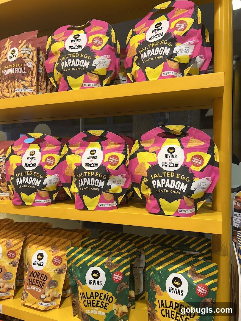 Snack Products on Shelves