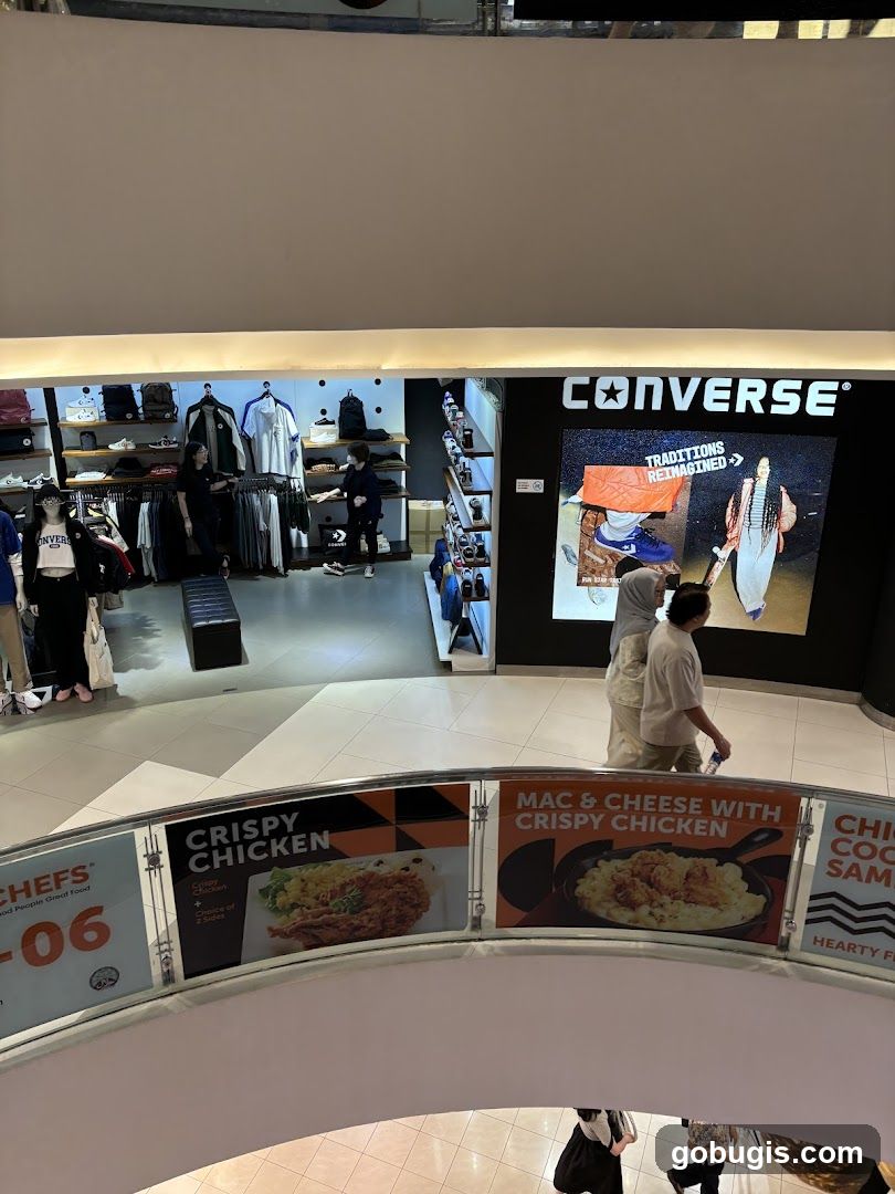 Converse Store and Food Advertisements