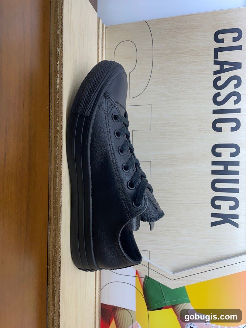 Black Converse Shoe Display