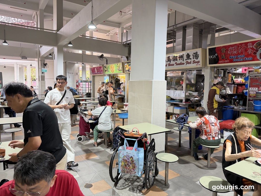 Hawker Centre with Food Stalls