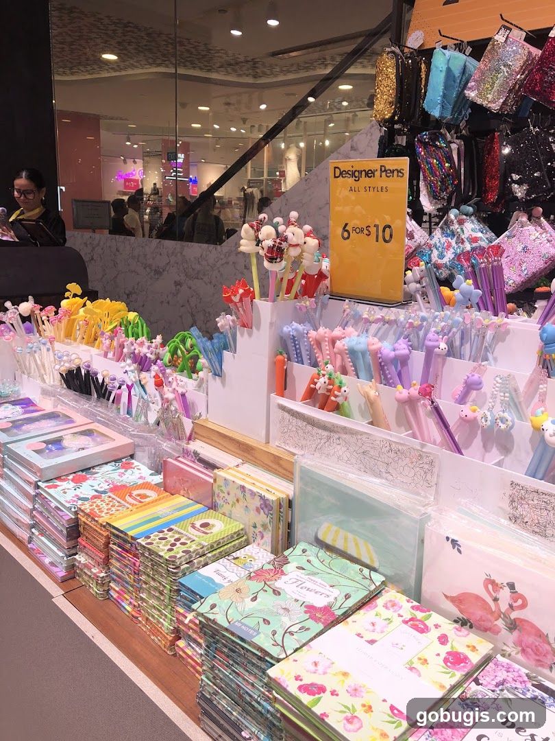 Stationery and Accessories Display