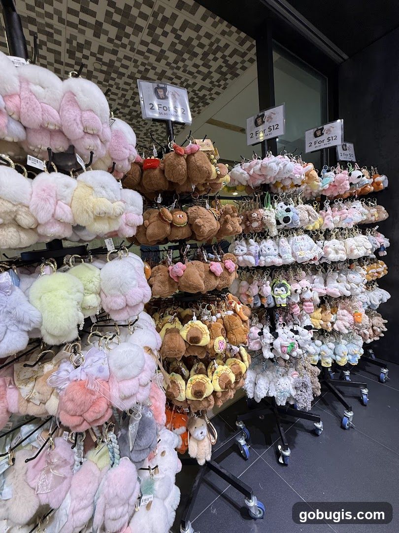 Plush Keychains Display