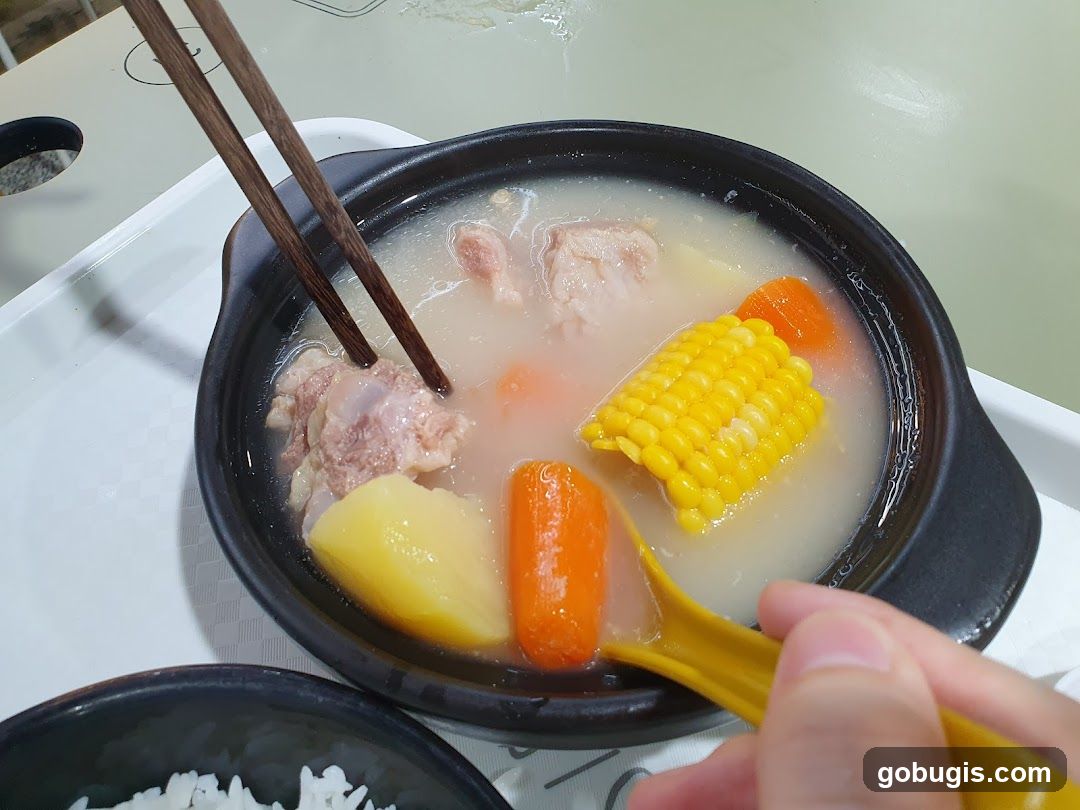 Pork Rib Soup with Corn and Potatoes