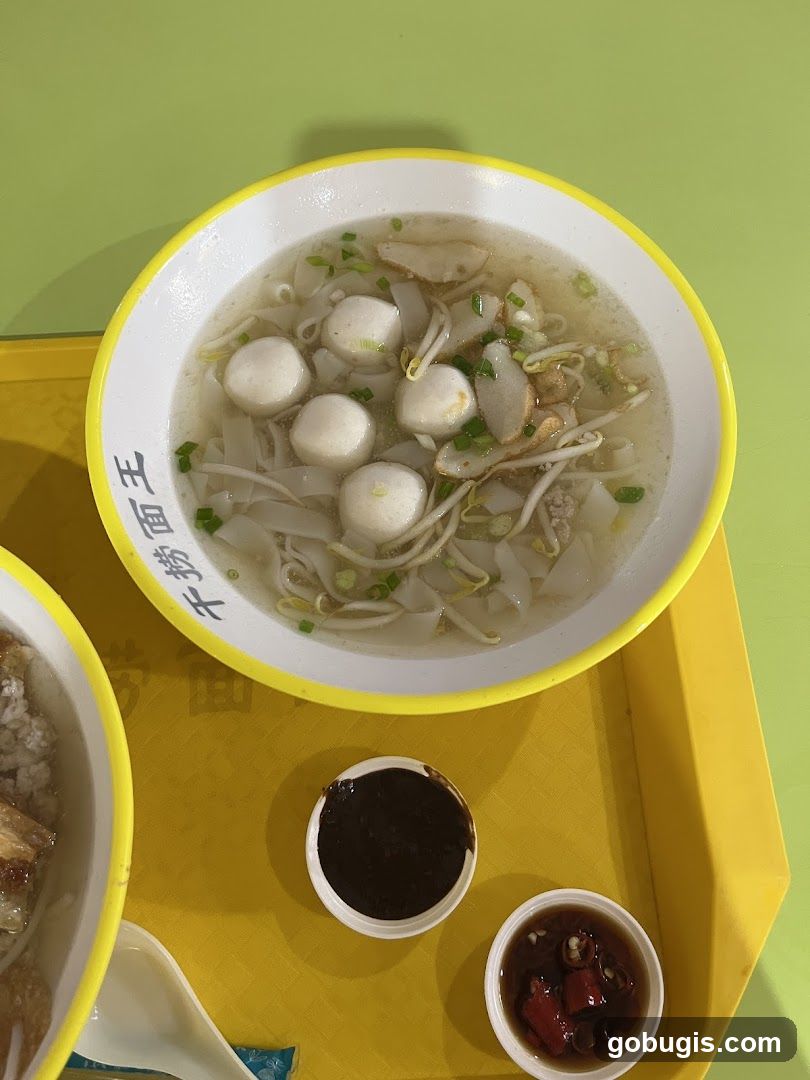 Noodle Soup with Fish Balls