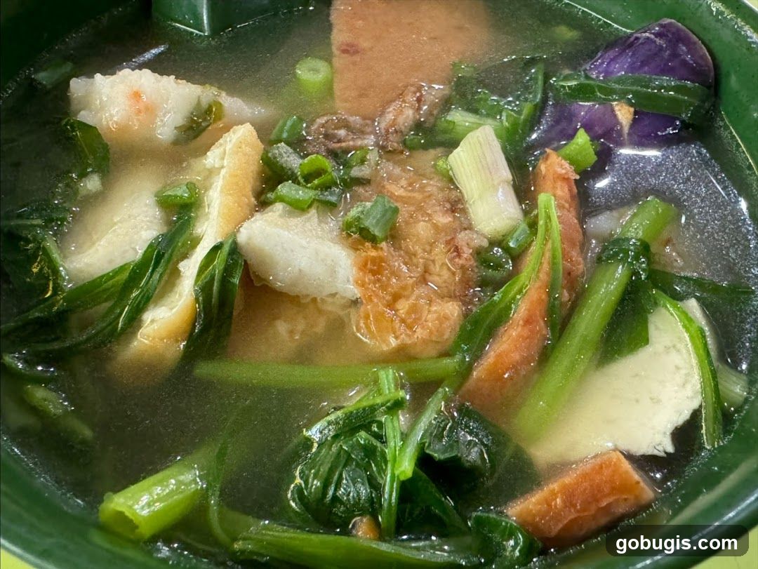 Soup with various ingredients