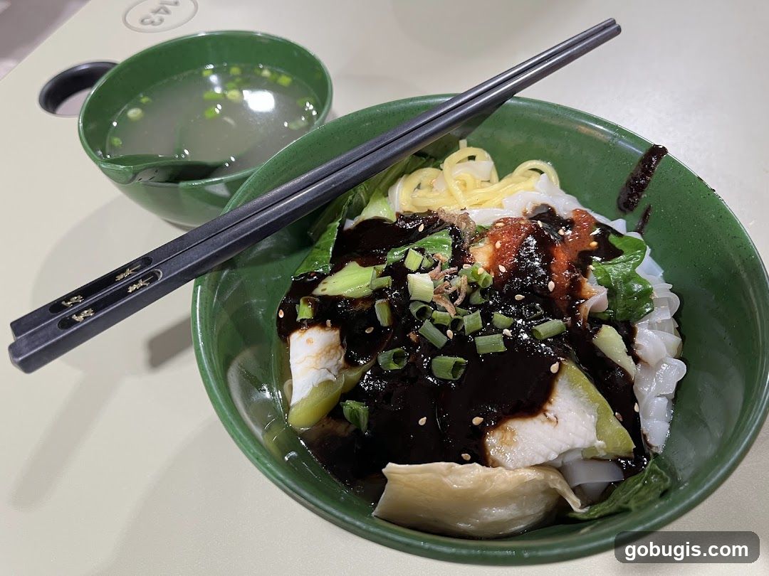 Noodles with Dark Sauce