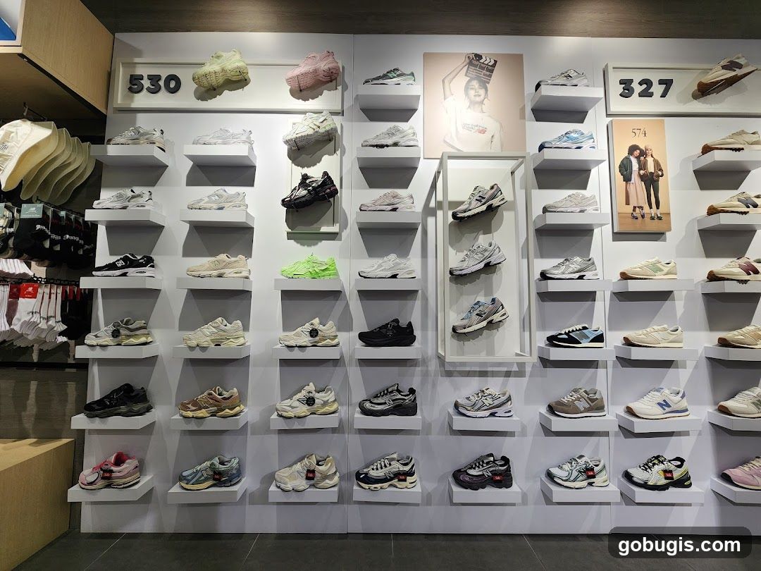 New Balance Shoe Display