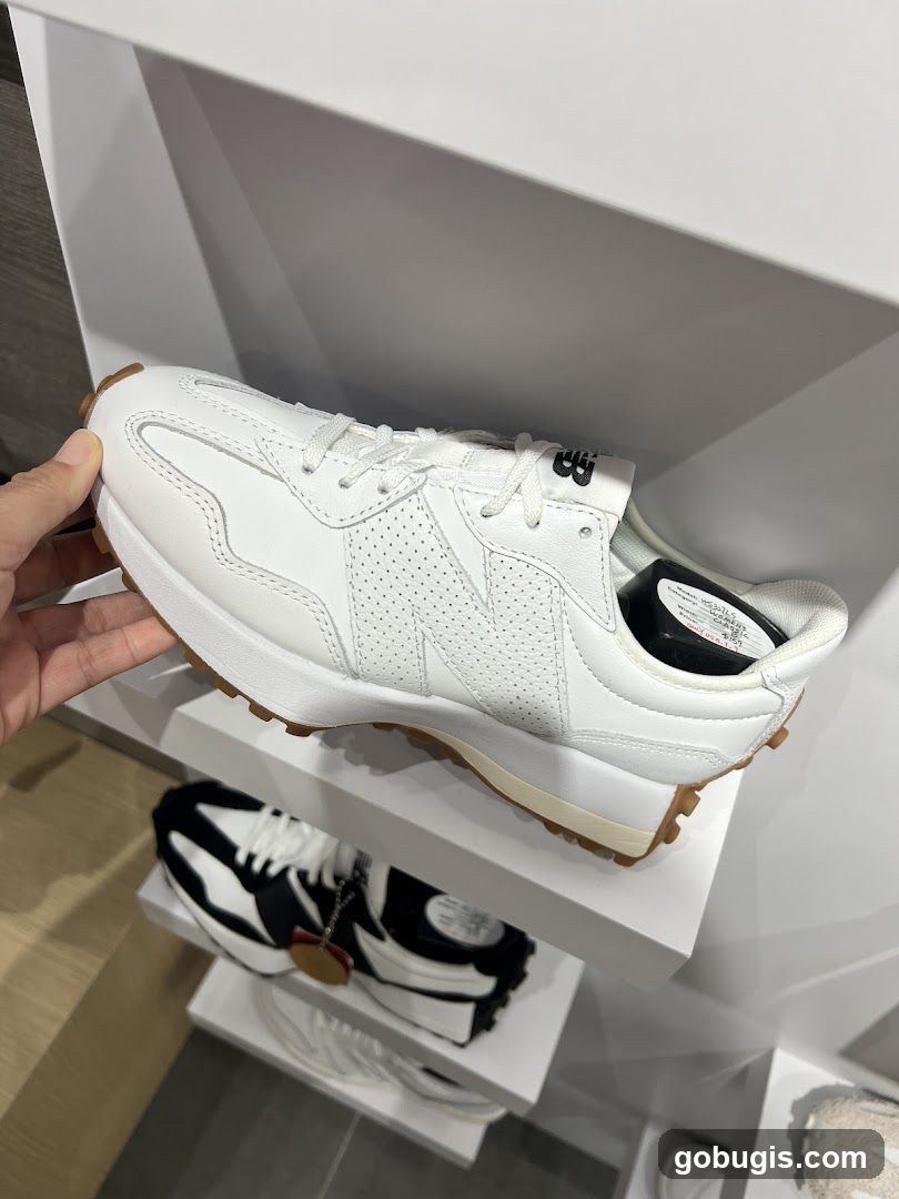 White Sneakers on Display