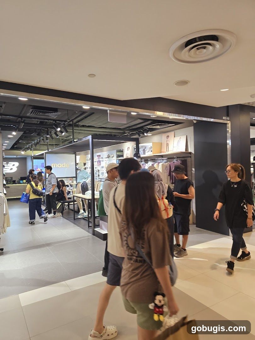 Shoppers in a retail store