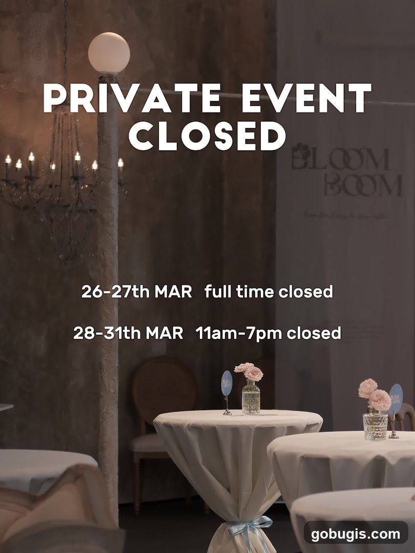 Private Event Closed Notice