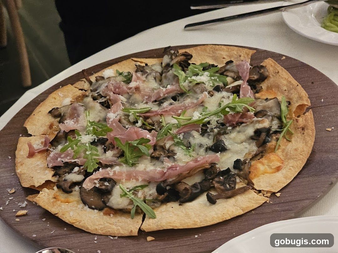 Mushroom and Prosciutto Flatbread