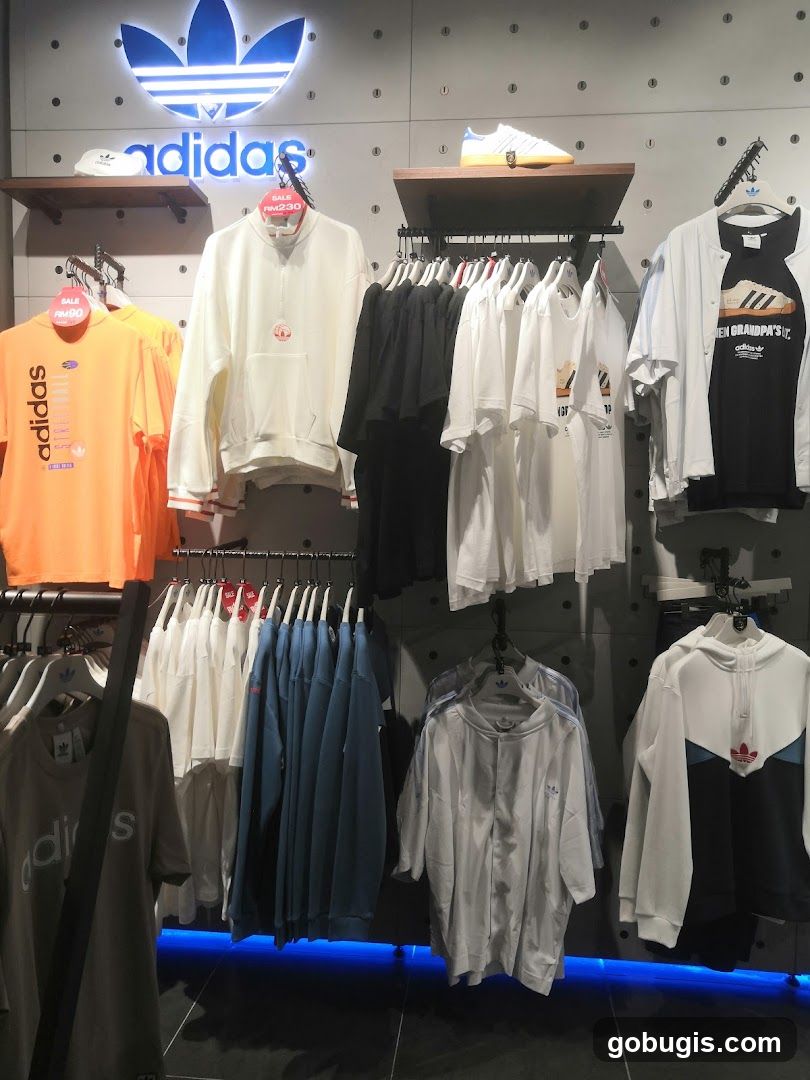 Store Interior with Apparel and Accessories