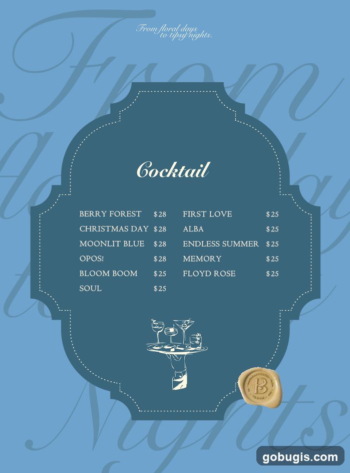 Cocktail Menu