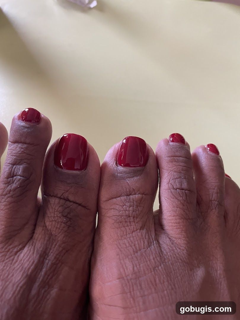 Pedicured Toes